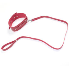 Popular Long Ring Sex Neck Ring Neck Collar Sm Necklace Fetish Sex Toy Leather PVC Neck-Ring